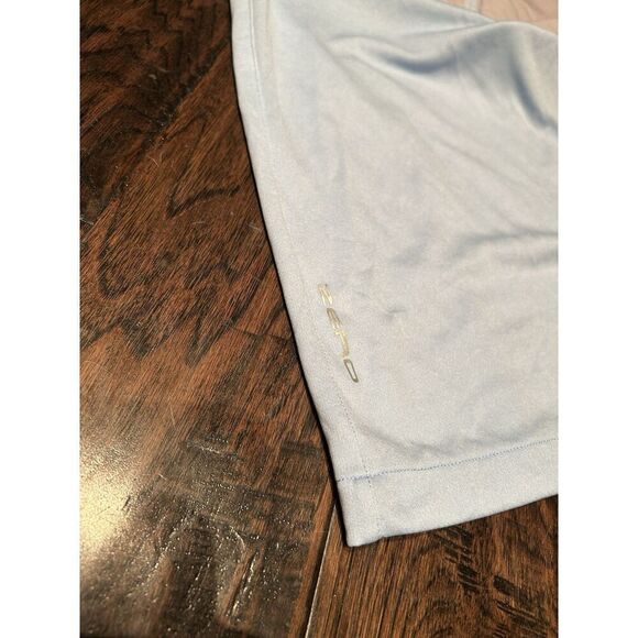 Zero Restriction Mens Medium Mayweather 1/4 Zip Pullover Light Blue Golf Stretch - Picture 8 of 8